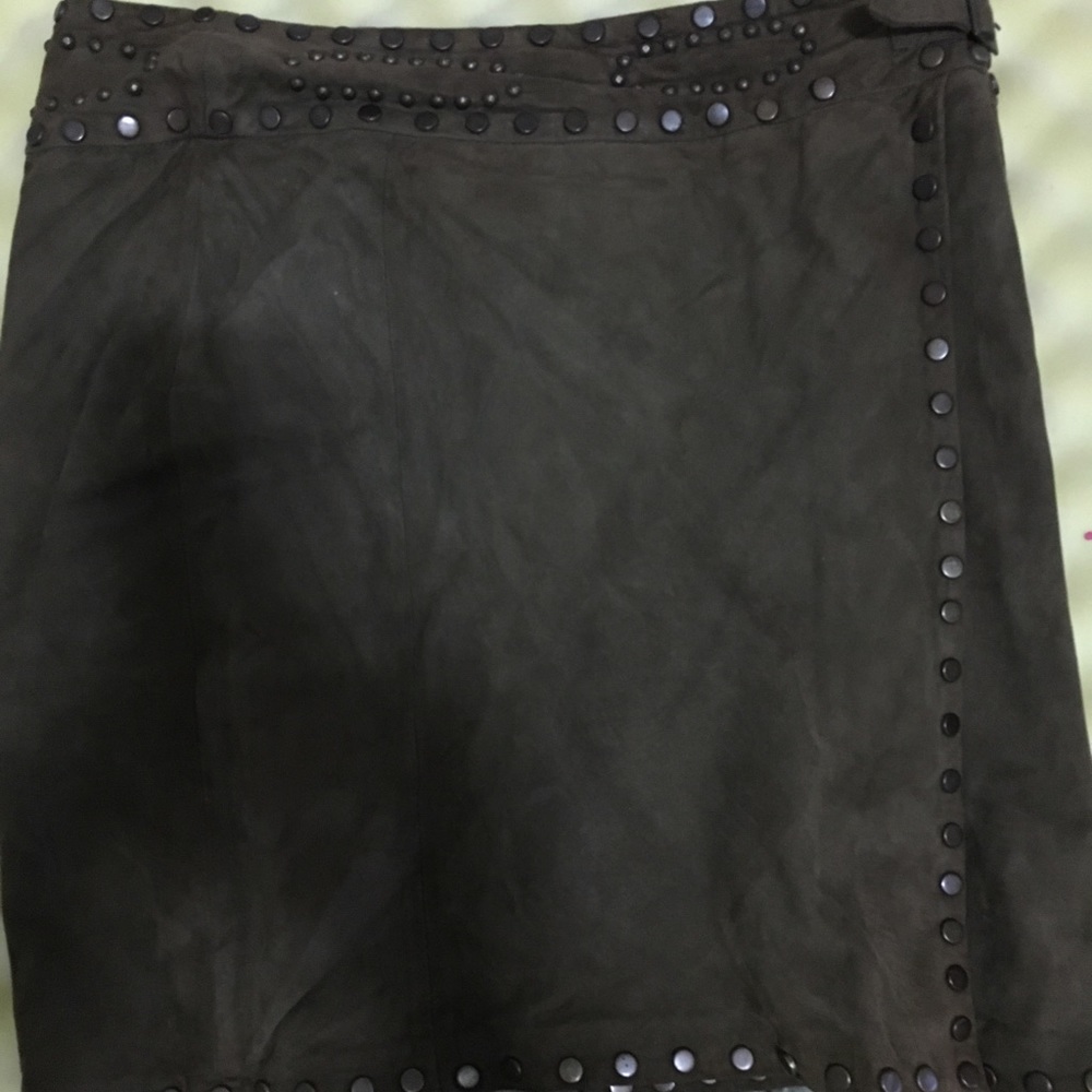 Beautiful 100% goat suede skirt. Stunning.